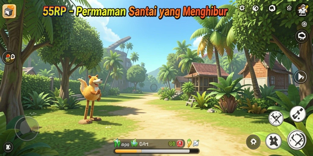 Tampilan seru gameplay 55RP yang menyenangkan