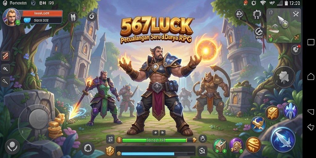 Tampilan gameplay RPG yang menakjubkan dalam 567LUCK.