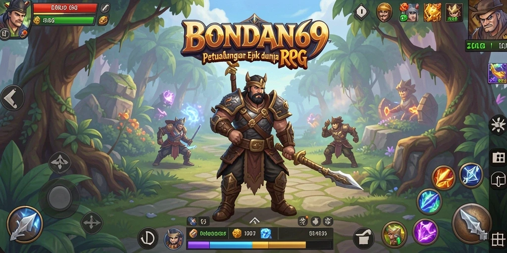 Tampilan gameplay seru dari BONDAN69 dengan karakter dan monster.