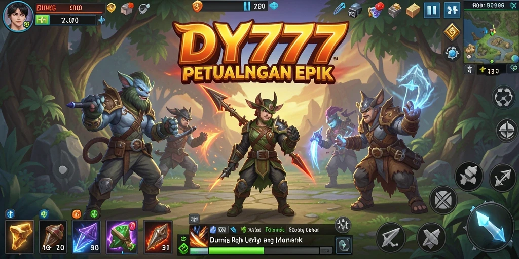 Gameplay seru dan mendebarkan di DY777 RPG.