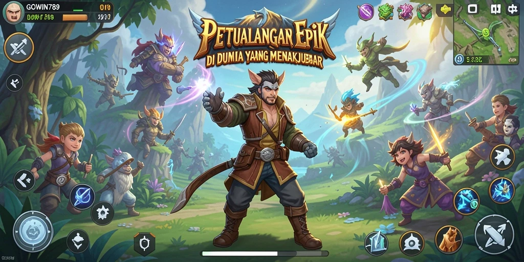 Tangkapan layar gameplay GOWIN789 yang menampilkan aksi petualangan yang mengasyikkan.