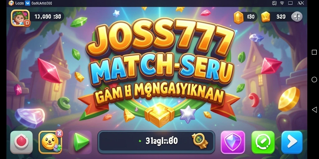 Tampilan gameplay JOSS777 yang menarik dan seru saat mencocokkan objek.