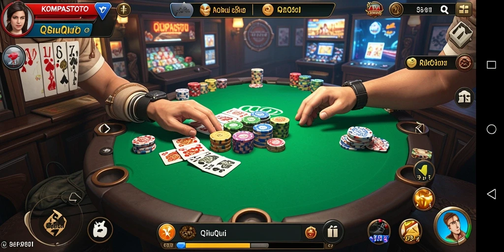 Tampilan gameplay seru dan kompetitif dalam KOMPASTOTO.