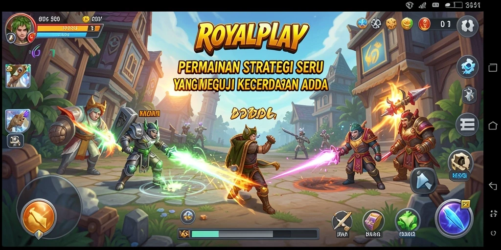 Tampilan gameplay ROYALPLAY yang menegangkan dan strategis.