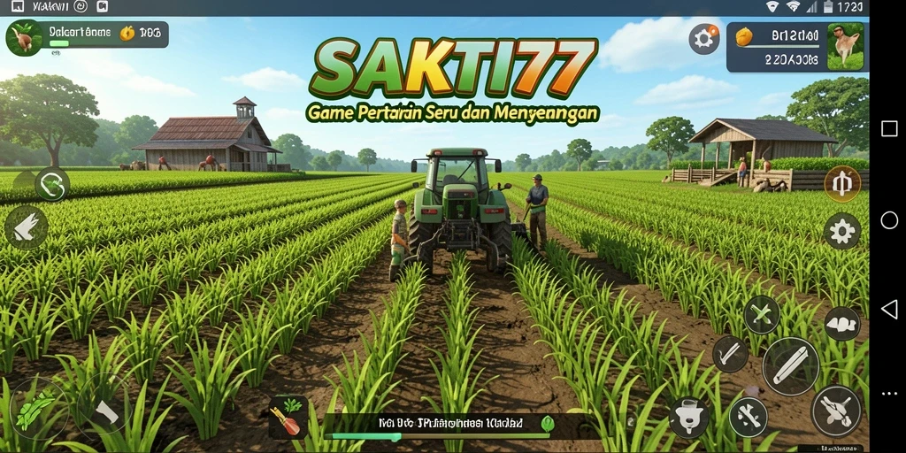 Screenshot gameplay SAKTI77 menampilkan keindahan kebun yang memukau.