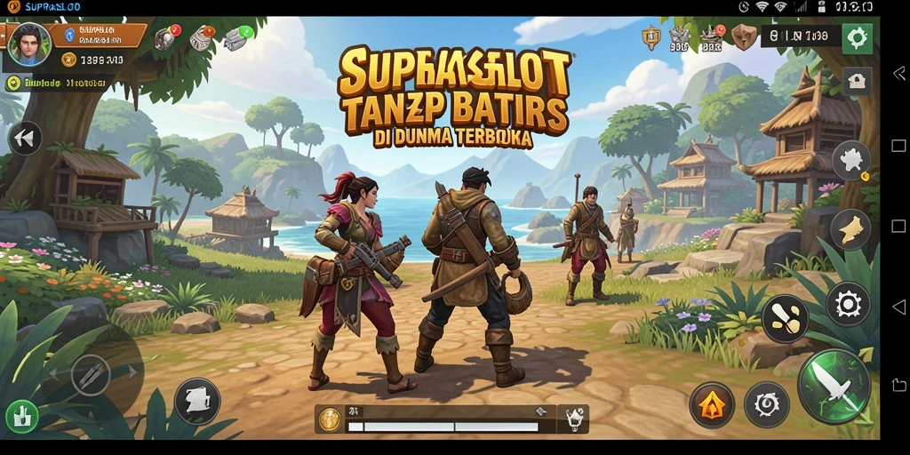 Tampilan gameplay <strong>SUPRASLOT</strong> yang menakjubkan dalam dunia terbuka.