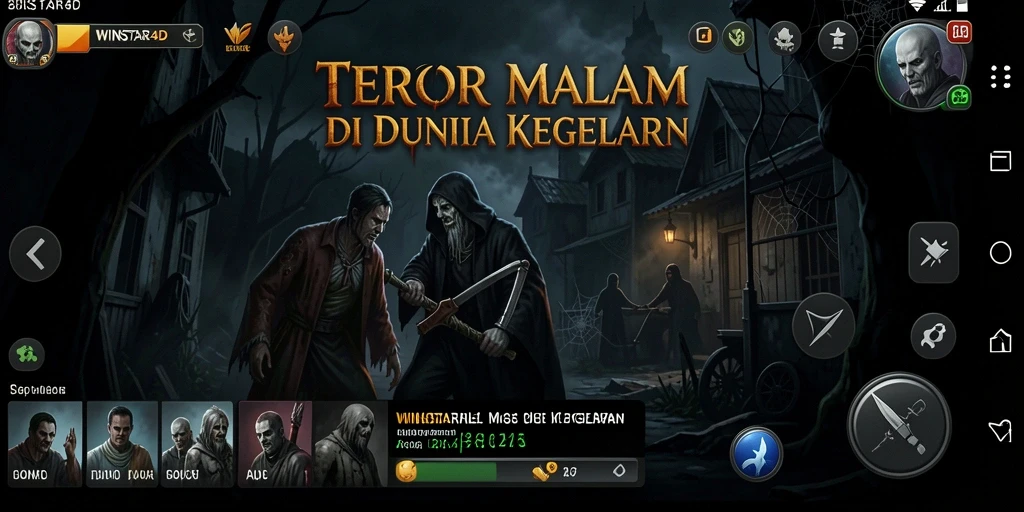 Tangkapan layar dari gameplay <strong>WINSTAR4D</strong> yang menakutkan dan mendebarkan.